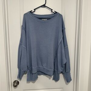 We The Free Light Blue Crewneck